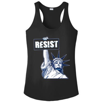 Statue of Liberty Resist Protest Fight Ladies PosiCharge Competitor Racerback Tank