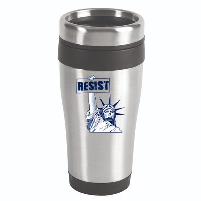 Statue of Liberty Resist Protest Fight 16oz Travel Tumbler