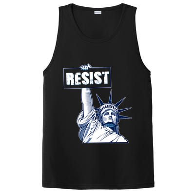 Statue of Liberty Resist Protest Fight PosiCharge Competitor Tank