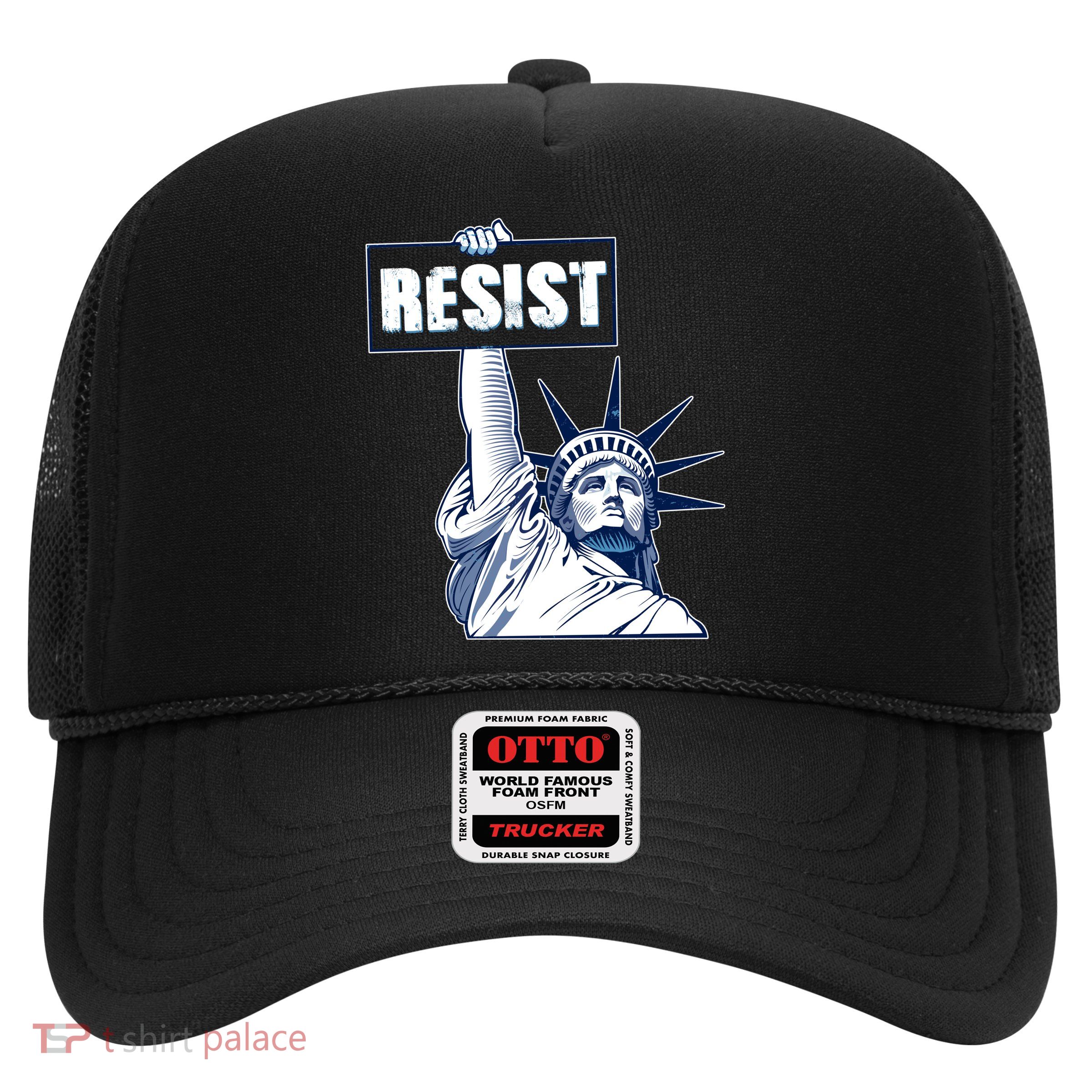 Statue of Liberty Resist Protest Fight Trucker Hat