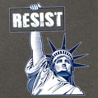 Statue of Liberty Resist Protest Fight Cotton Canvas Backpack