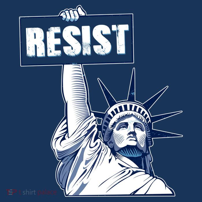 Statue of Liberty Resist Protest Fight 16 in Basic Backpack