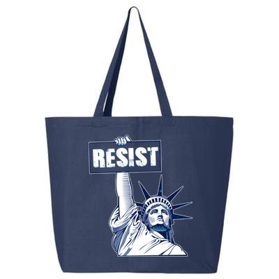 Statue of Liberty Resist Protest Fight 25L Jumbo Tote