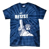 Statue of Liberty Resist Protest Fight Tie-Dye T-Shirt