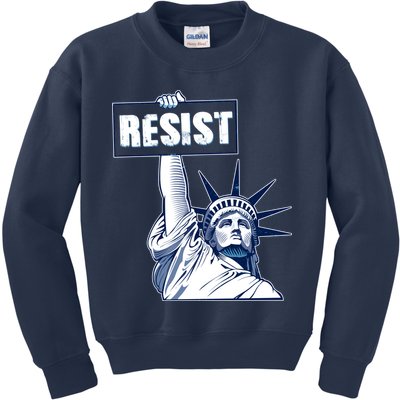 Statue of Liberty Resist Protest Fight Kids Sweatshirt