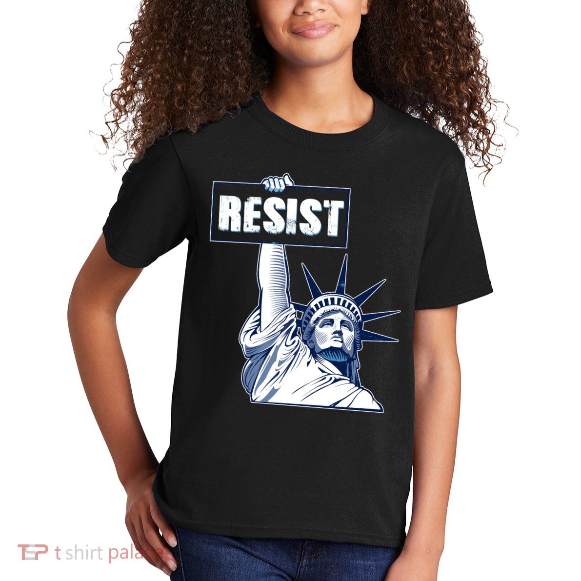 Statue of Liberty Resist Protest Fight Kids T-Shirt