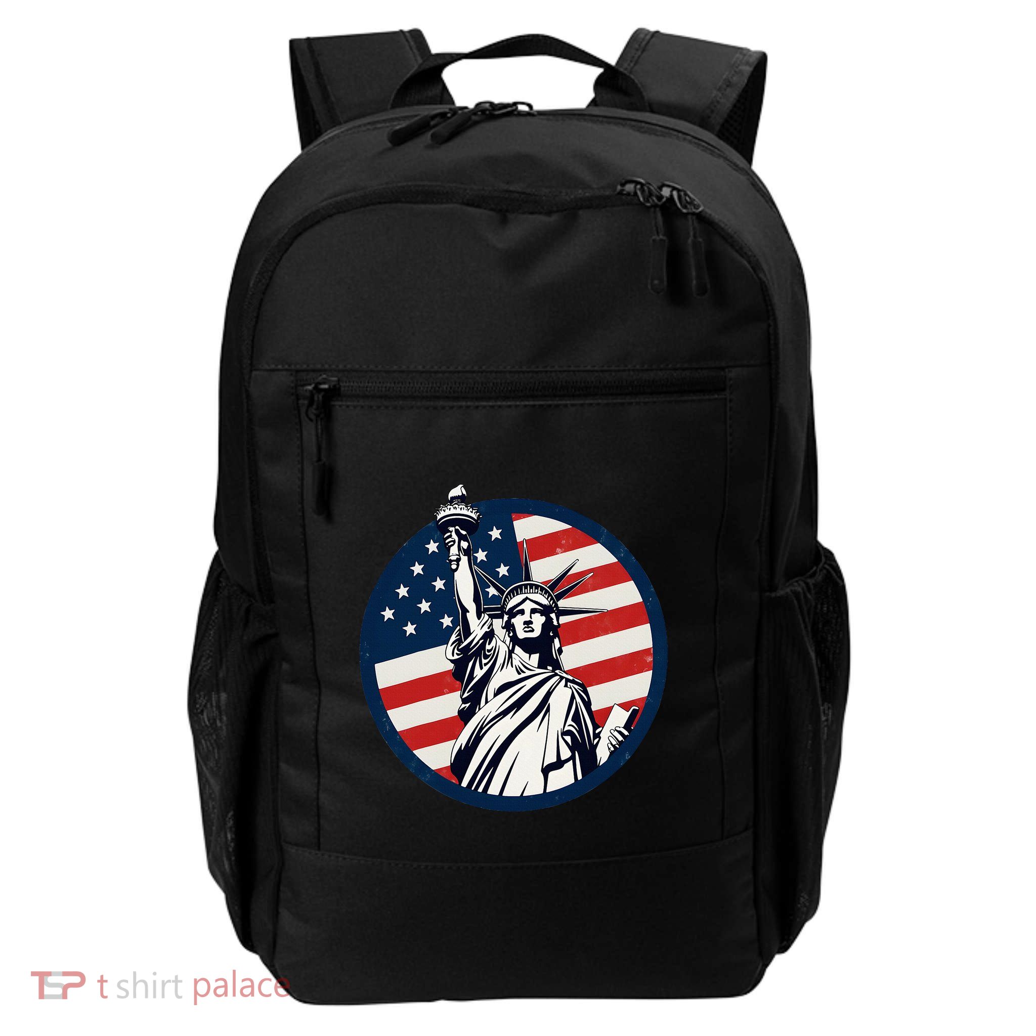 Statue Of Liberty With American Flag Fourth Of July Backpack