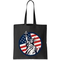 Statue Of Liberty With American Flag Fourth Of July Bag