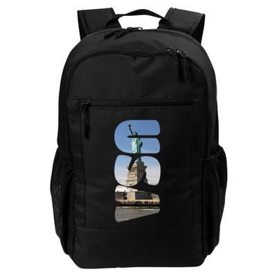 Statue Of Liberty Photograph Usa Letters Design Gift Backpack