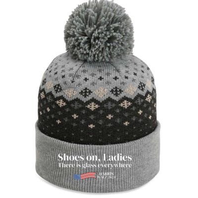 Shoes On Ladies There Is Glass Everywhere Harris Walz 2024 The Baniff Cuffed Pom Beanie