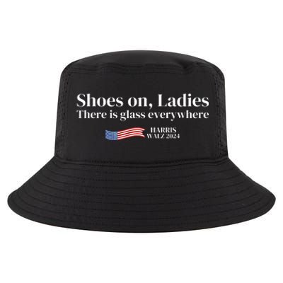 Shoes On Ladies There Is Glass Everywhere Harris Walz 2024 Cool Comfort Performance Bucket Hat