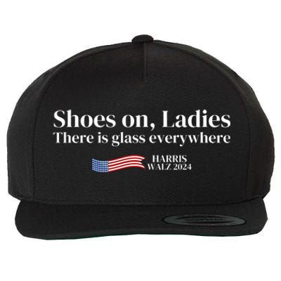 Shoes On Ladies There Is Glass Everywhere Harris Walz 2024 Wool Snapback Cap