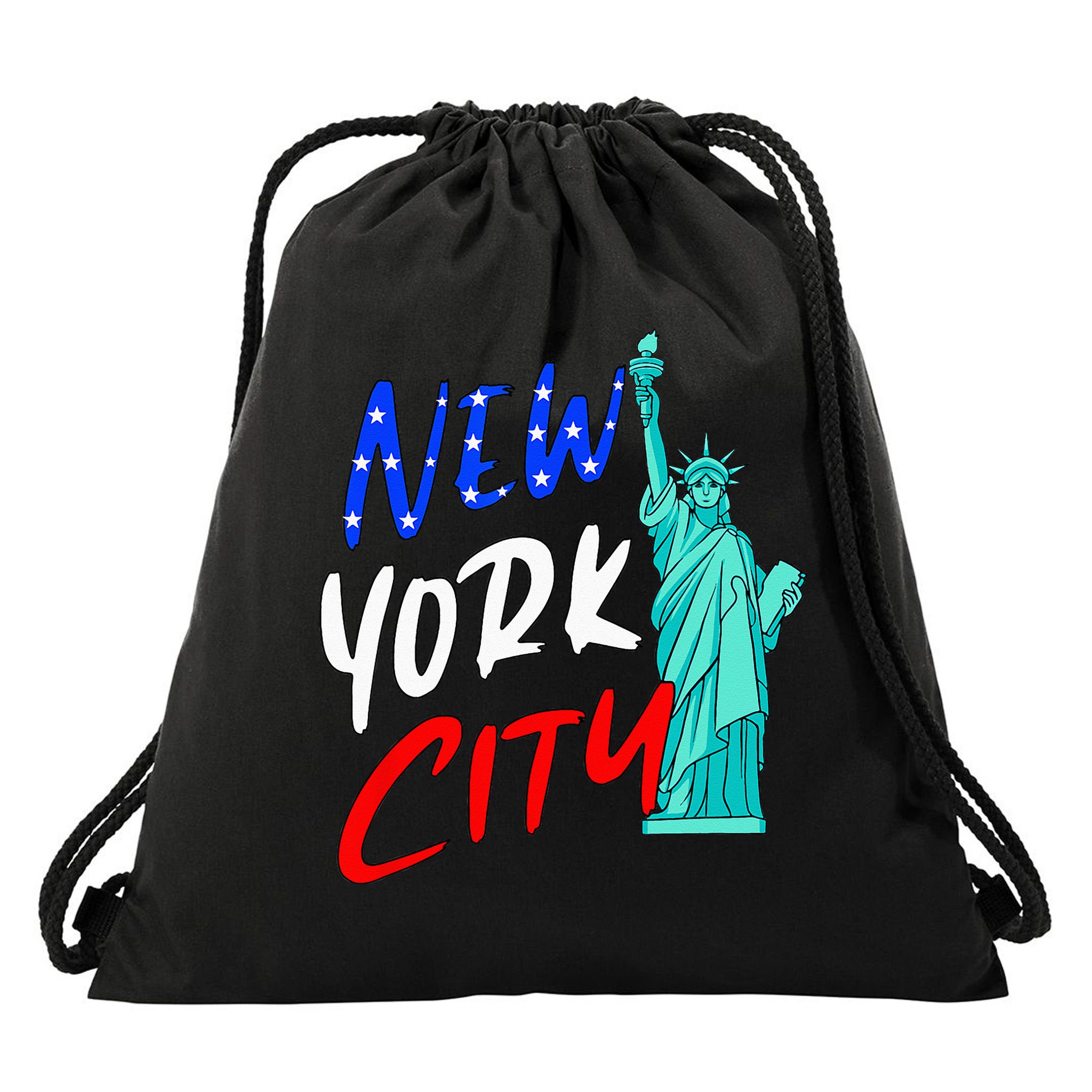 Statue Of Liberty New York City Souvenirs Drawstring Bag