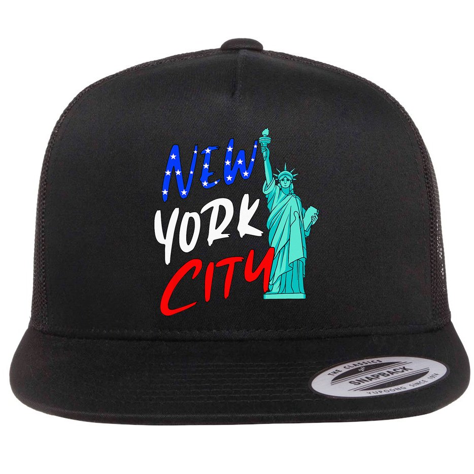 Statue Of Liberty New York City Souvenirs Flat Bill Trucker Hat