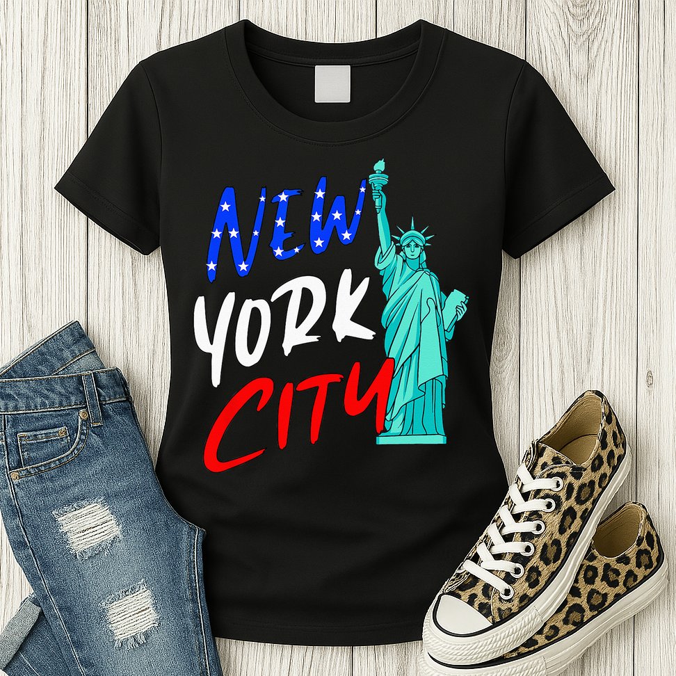 Statue Of Liberty New York City Souvenirs Womens T-Shirt