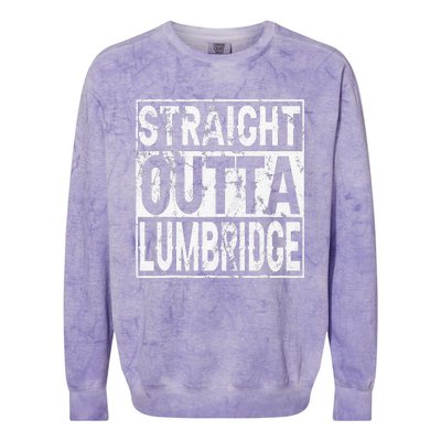 Straight Outta Lumbridge Funny Lumbridge Costume Colorblast Crewneck Sweatshirt