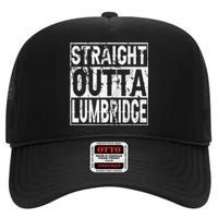 Straight Outta Lumbridge Funny Lumbridge Costume High Crown Mesh Back Trucker Hat