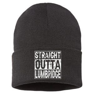 Straight Outta Lumbridge Funny Lumbridge Costume Sustainable Knit Beanie