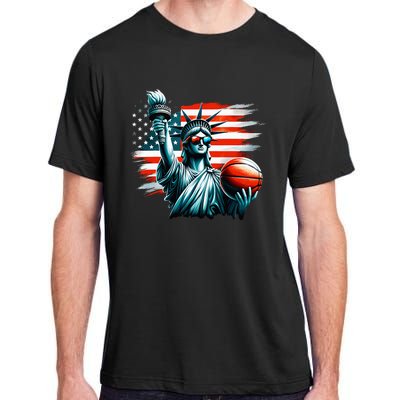 Statue Of Liberty Independence Day 4th Of July Adult ChromaSoft Performance T-Shirt