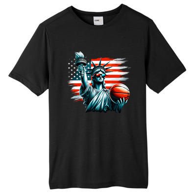 Statue Of Liberty Independence Day 4th Of July Tall Fusion ChromaSoft Performance T-Shirt