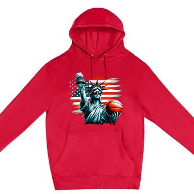 Statue Of Liberty Independence Day 4th Of July Premium Pullover Hoodie