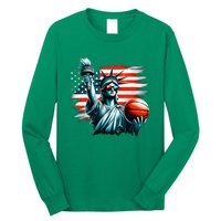 Statue Of Liberty Independence Day 4th Of July Long Sleeve Shirt