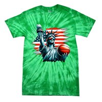 Statue Of Liberty Independence Day 4th Of July Tie-Dye T-Shirt