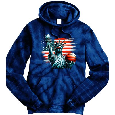 Statue Of Liberty Independence Day 4th Of July Tie Dye Hoodie