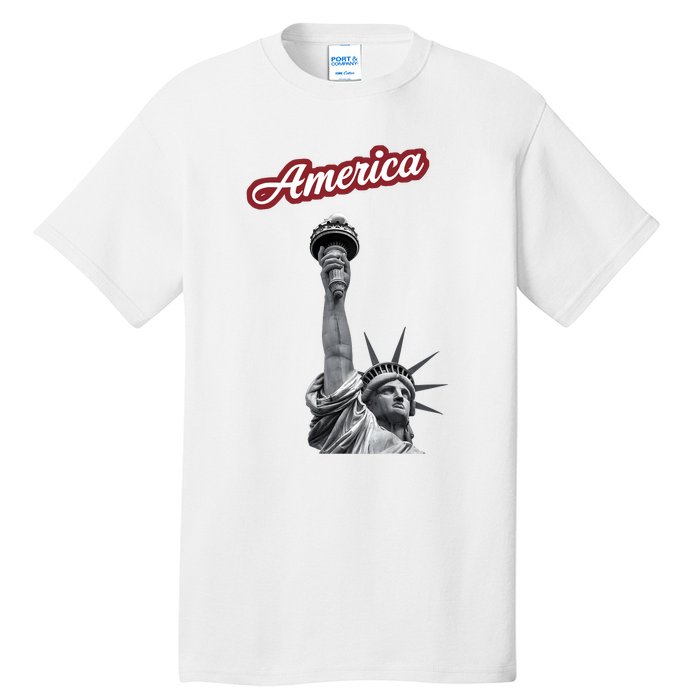 Statue Of Liberty Beer Holde Tall T-Shirt