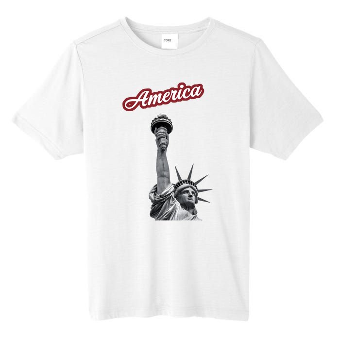 Statue Of Liberty Beer Holde Tall Fusion ChromaSoft Performance T-Shirt