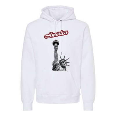 Statue Of Liberty Beer Holde Premium Hoodie