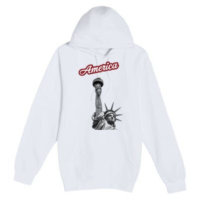 Statue Of Liberty Beer Holde Premium Pullover Hoodie