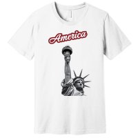 Statue Of Liberty Beer Holde Premium T-Shirt