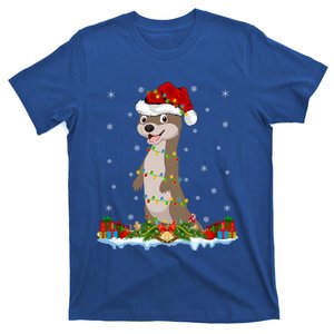 Sea Otter Lover Family Matching Santa Sea Otter Christmas Gift T-Shirt