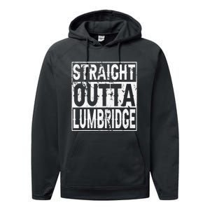 Straight Outta Lumbridge Funny Lumbridge Costume Performance Fleece Hoodie