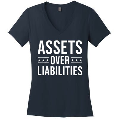 Ssets Over Liabilities Women's V-Neck T-Shirt