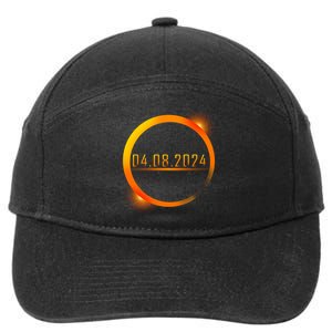 Solar Eclipse 04.08.2024 7-Panel Snapback Hat