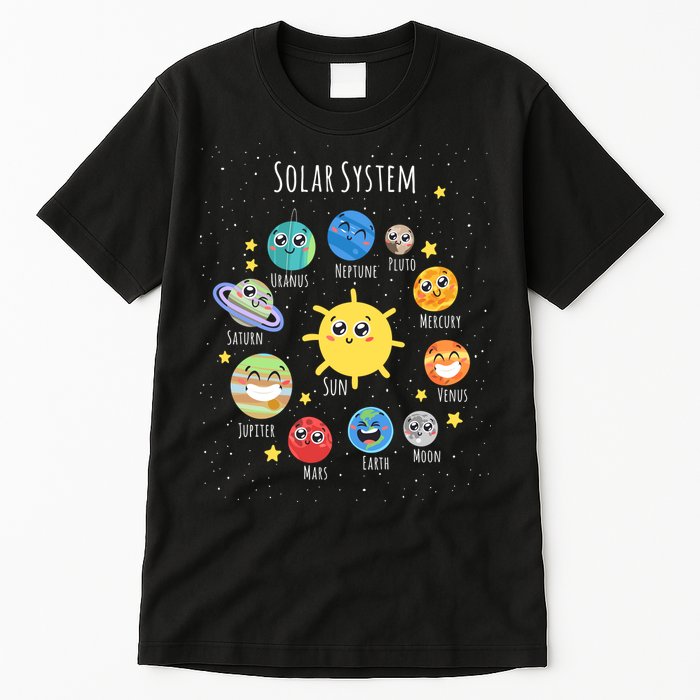 Solar System Children's Illustration Tall T-Shirt