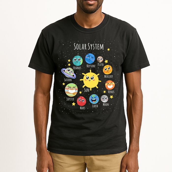 Solar System Children's Illustration Tall T-Shirt