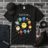 Solar System Children's Illustration Tall T-Shirt