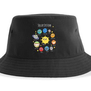 Solar System Children's Illustration Sustainable Bucket Hat