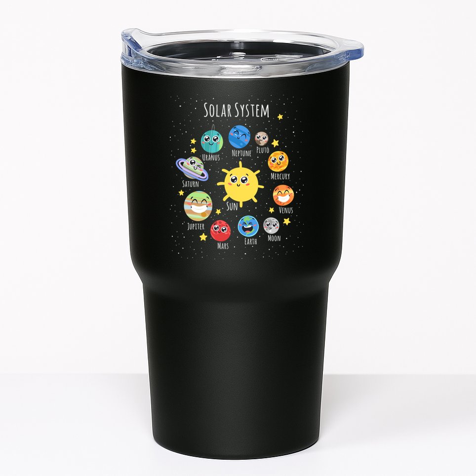 Solar System Children's Illustration Tumbler