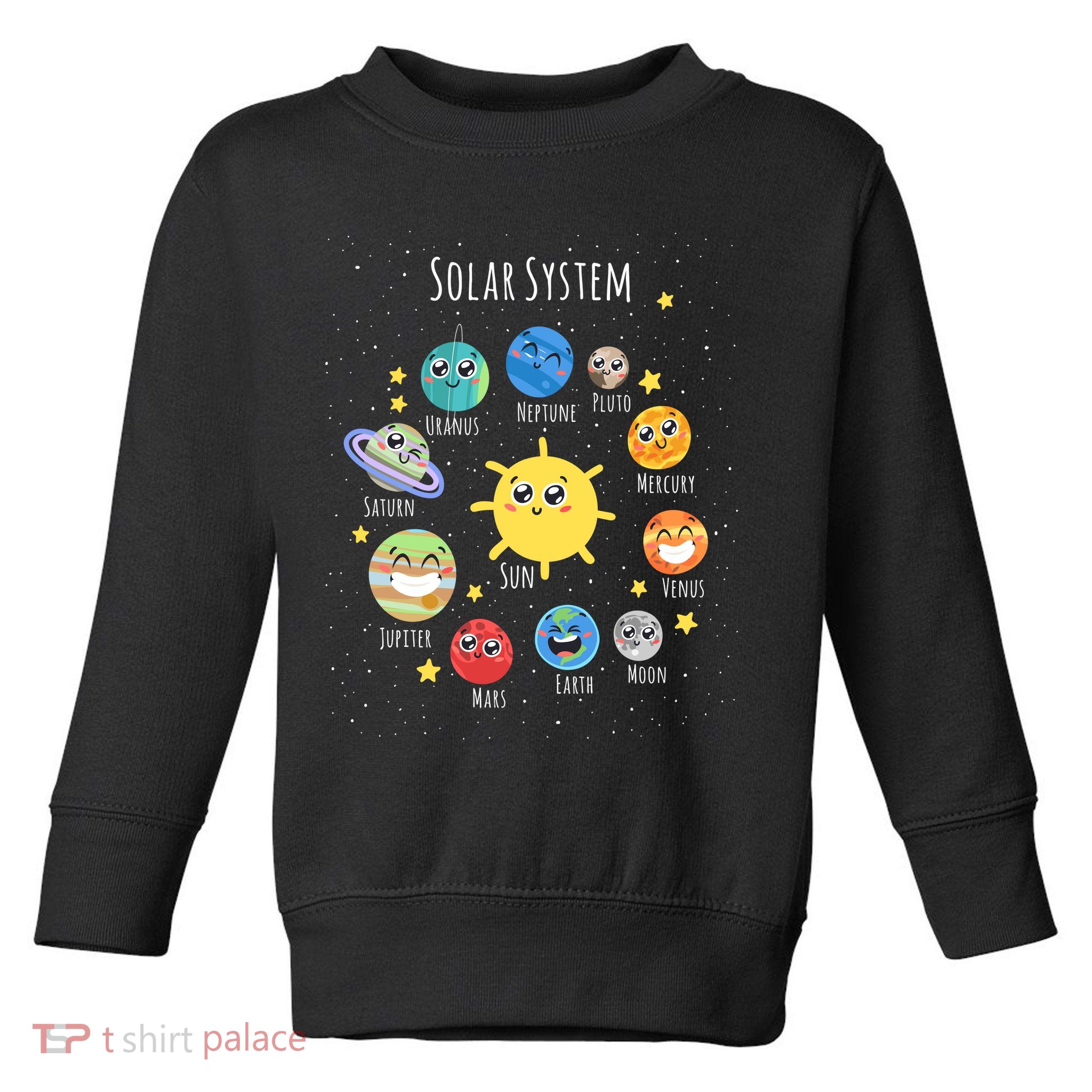 Solar System Children's Illustration Toddler Sweatshirt