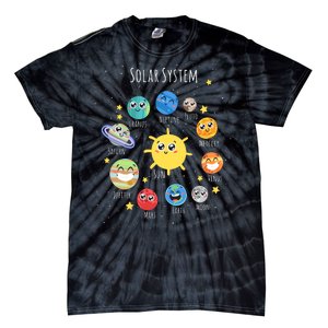 Solar System Children's Illustration Tie-Dye T-Shirt