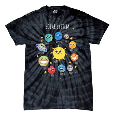 Solar System Children's Illustration Tie-Dye T-Shirt