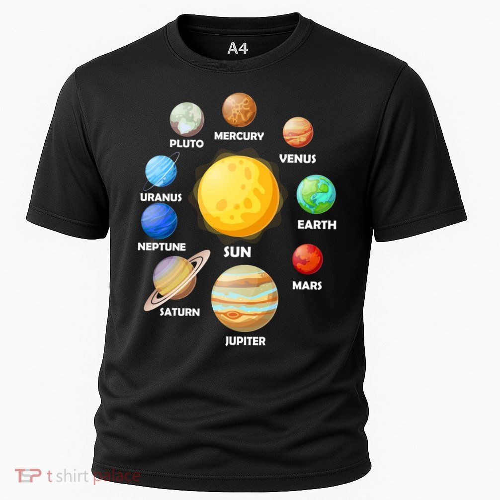 Solar System Planets Cooling Performance Crew T-Shirt
