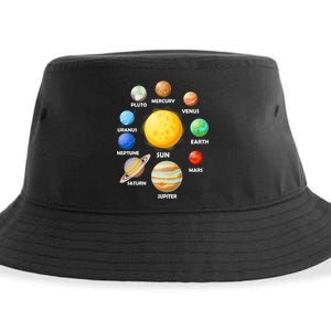 Solar System Planets Sustainable Bucket Hat