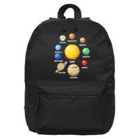 Solar System Planets 16 in Basic Backpack