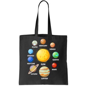 Solar System Planets Tote Bag