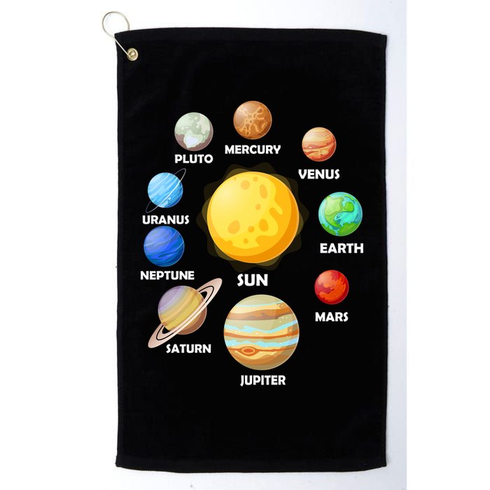 Solar System Planets Golf Towel